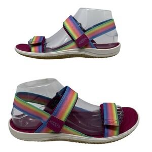 Keen Z3916* Rainbow/Fushia Big Kid Elle Backstrap Sandals‎ Size 6 Sports Shoes